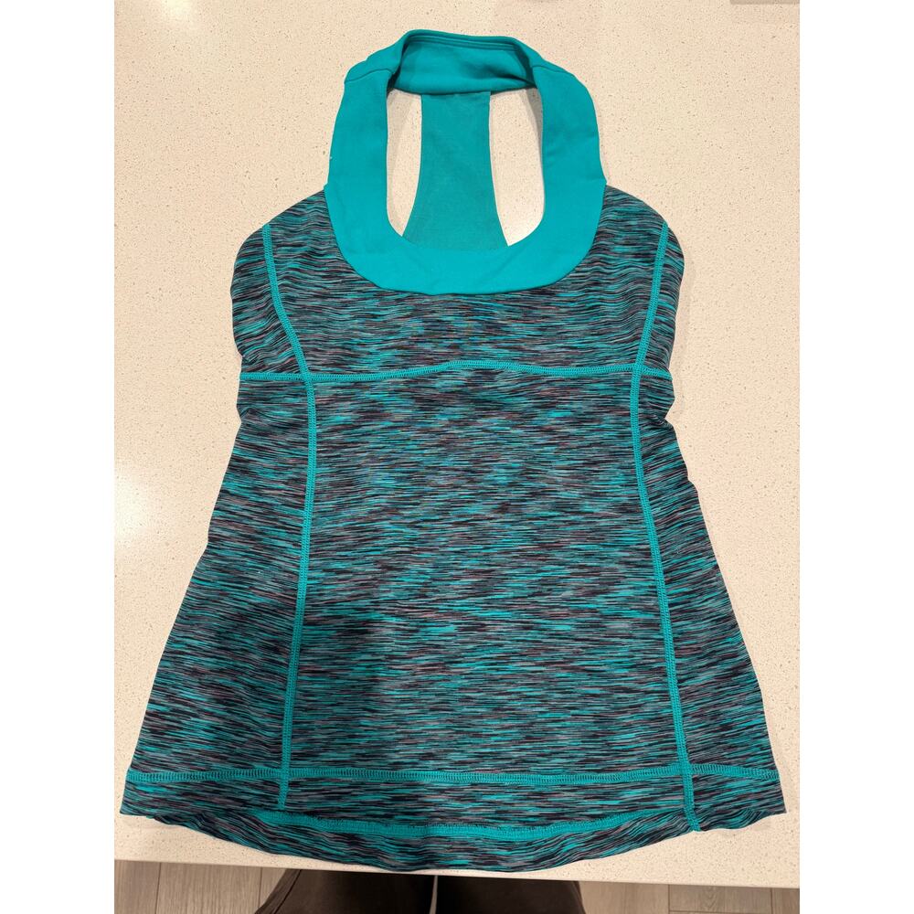 Lululemon Enhearten Scoop Neck Tank in Teal Zeal Size‎ 4